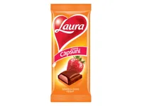 Ciocolata Cu Lapte Umpluta Cu Crema (35%) De Capsuni
